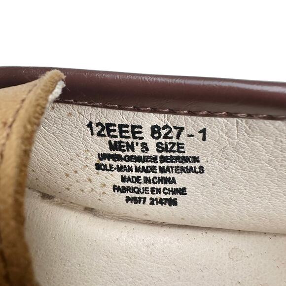 L.B. Evans | Men | Genuine Deerskin Extra Wide Moccasin Slippers | 12 EEE main image 12